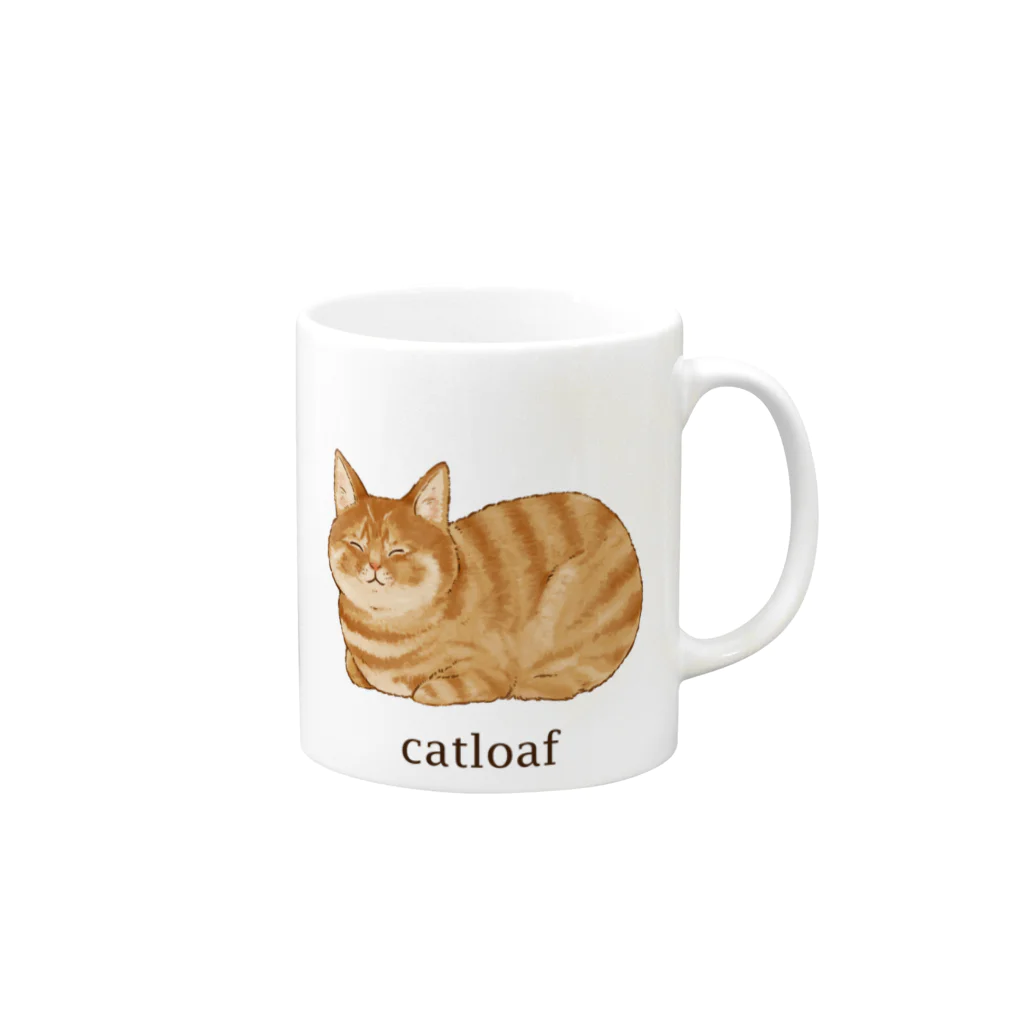 継続支援プラスタのcatloaf Mug :right side of the handle