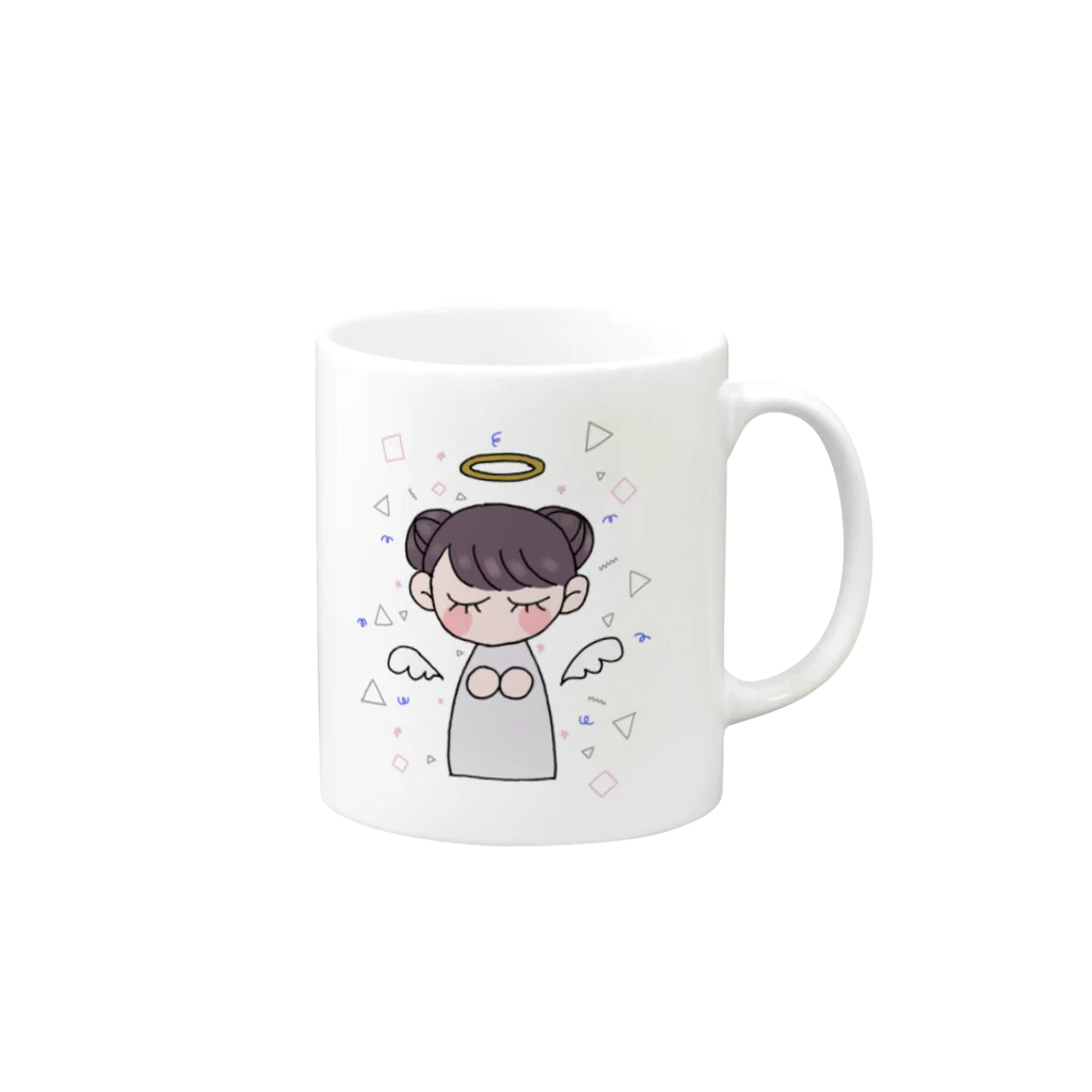 いしりんのてんし Mug :right side of the handle