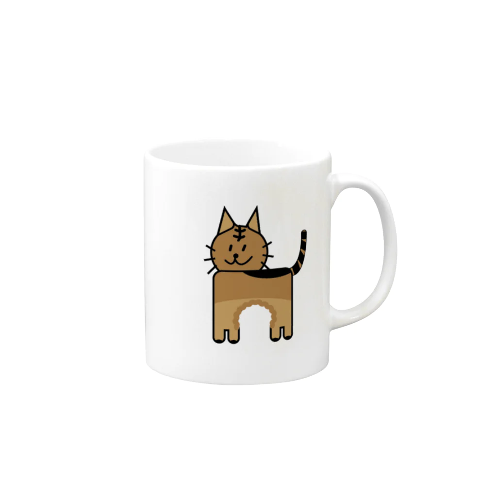 gumieProfのミニクロくん Mug :right side of the handle