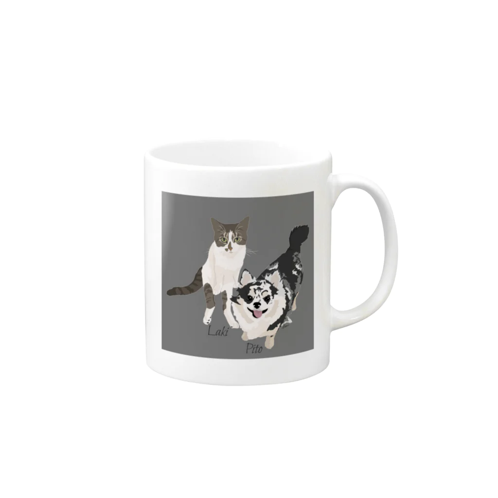 Letiのラキ、ピト Mug :right side of the handle