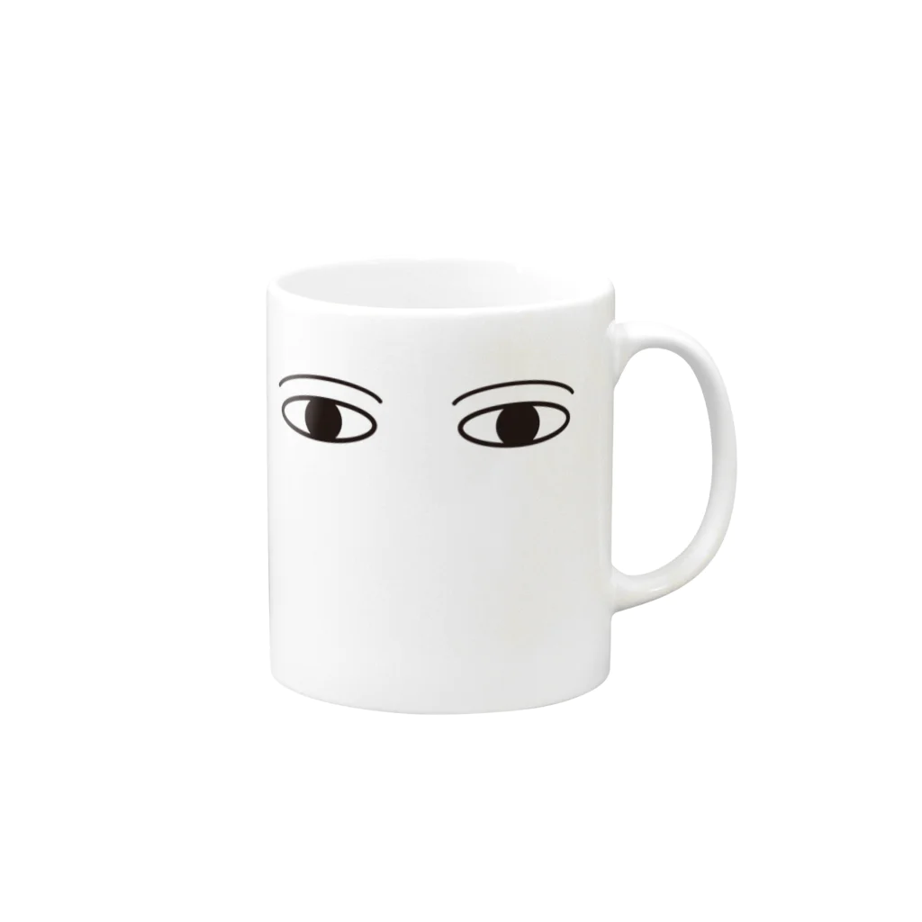 暖房のメジェド神 Mug :right side of the handle