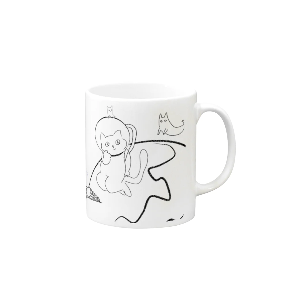 手作り果林の具合いが悪い時の夢 Mug :right side of the handle