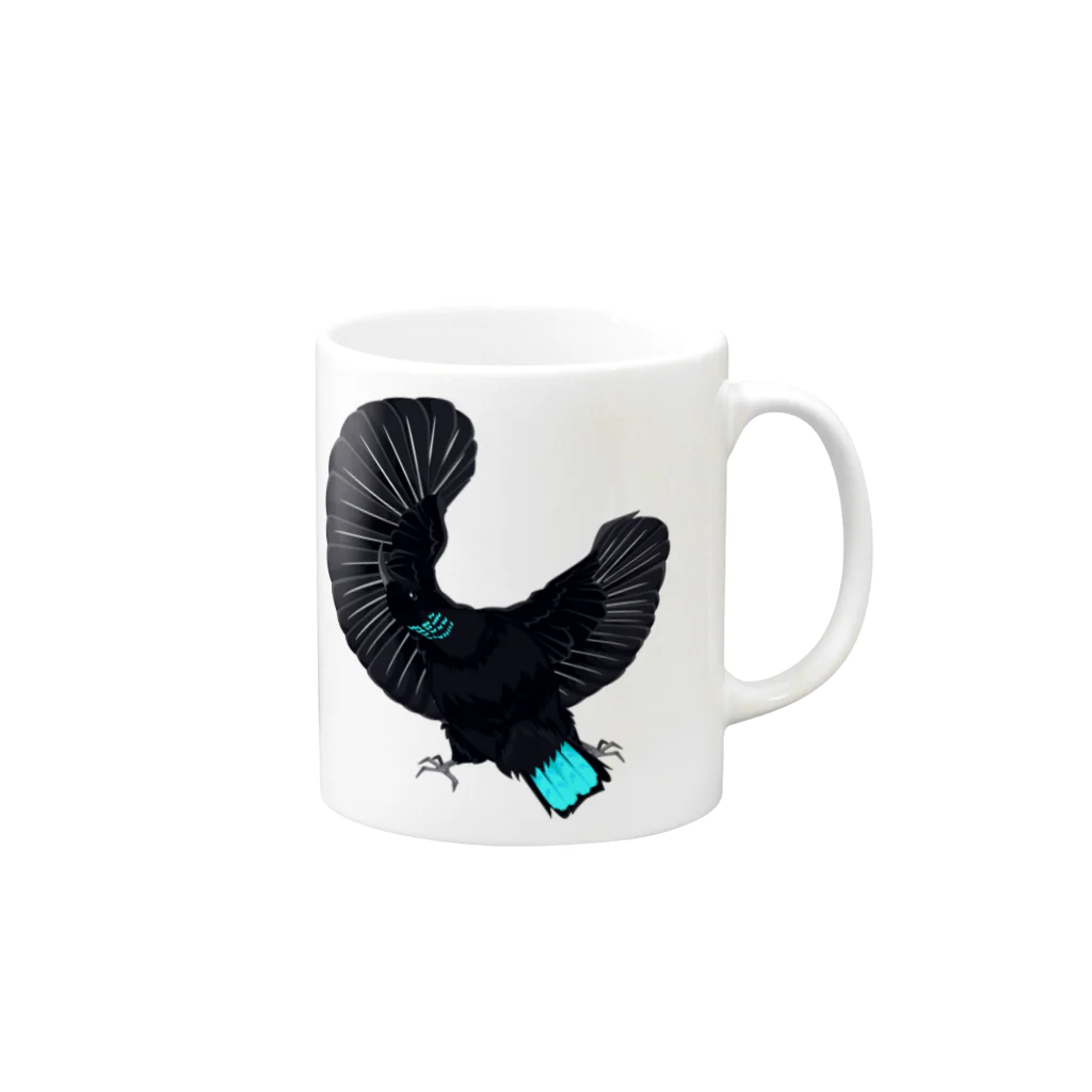 Generousのコウロコフウチョウ Mug :right side of the handle