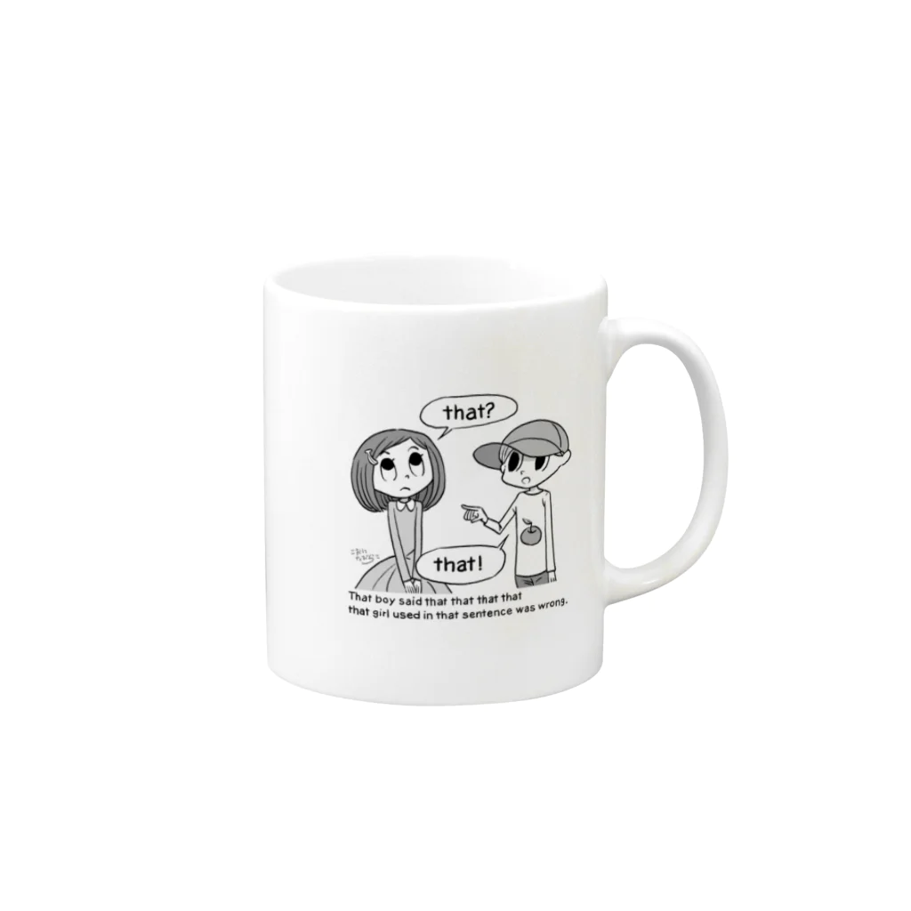 kurabayashiのA garden-path sentence  Mug :right side of the handle