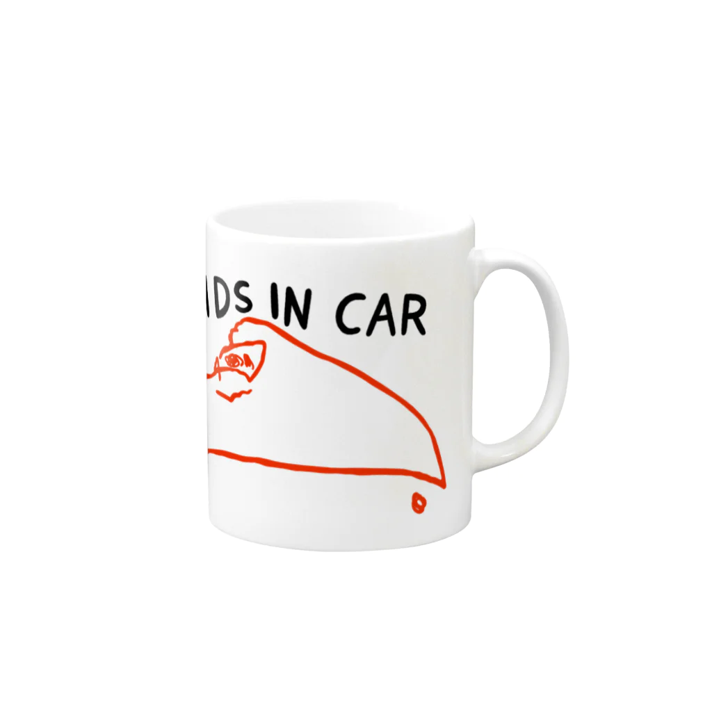 Sayumiのまっくぃン　KIDSinCAR Mug :right side of the handle