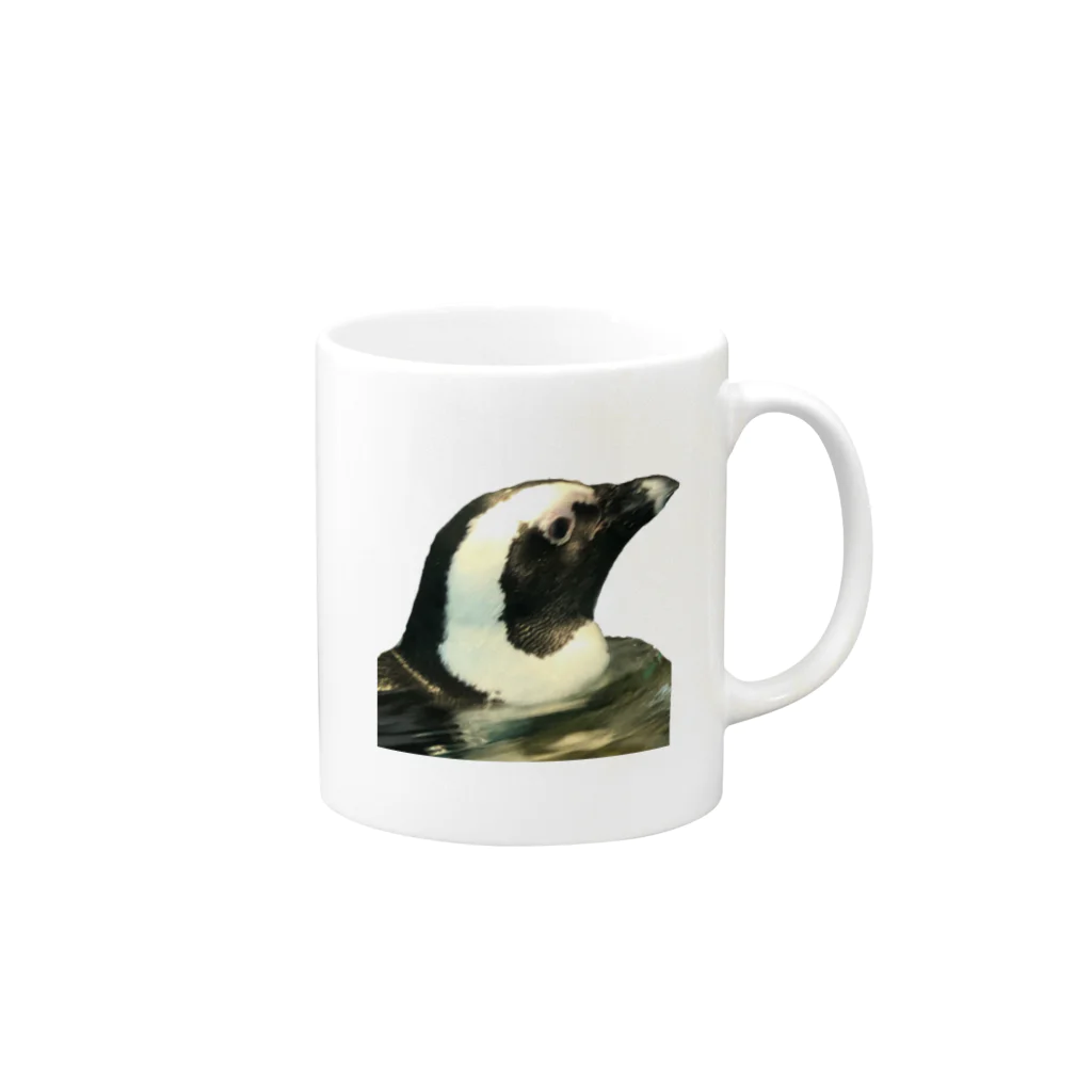 おれんじの右向きペンギン Mug :right side of the handle