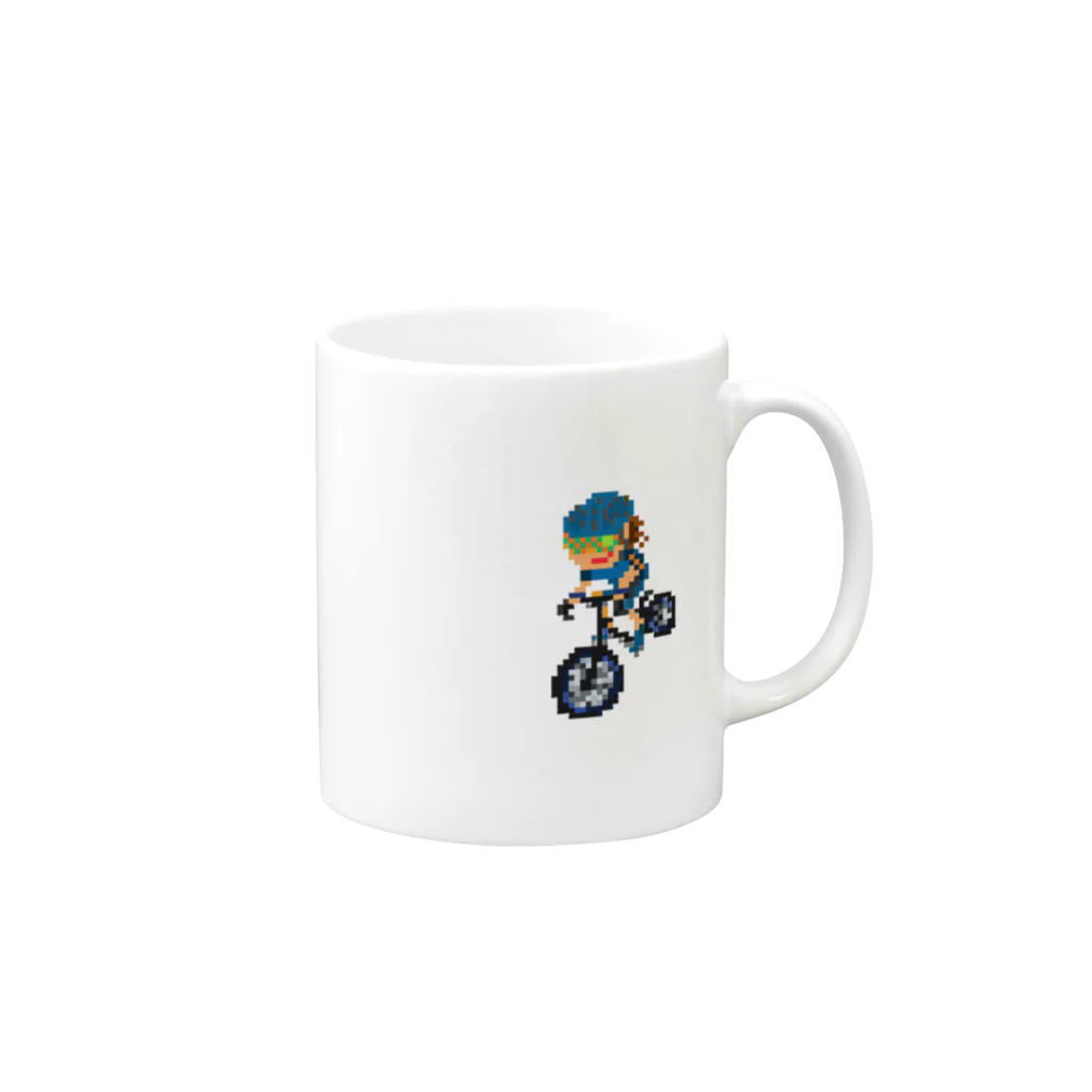 マボ@ロードバイクマンのロードバイクマン Mug :right side of the handle