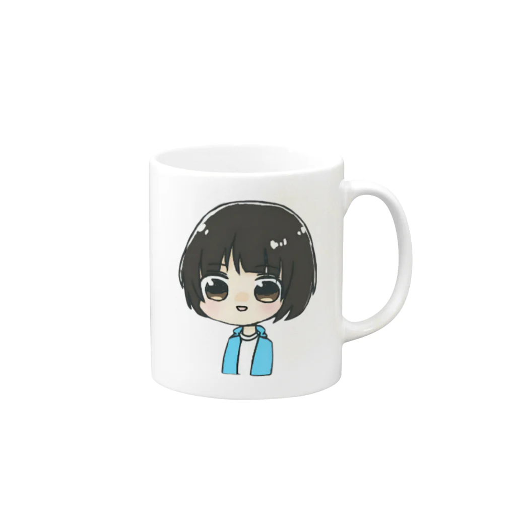 Kokoro0108のコッピー Mug :right side of the handle