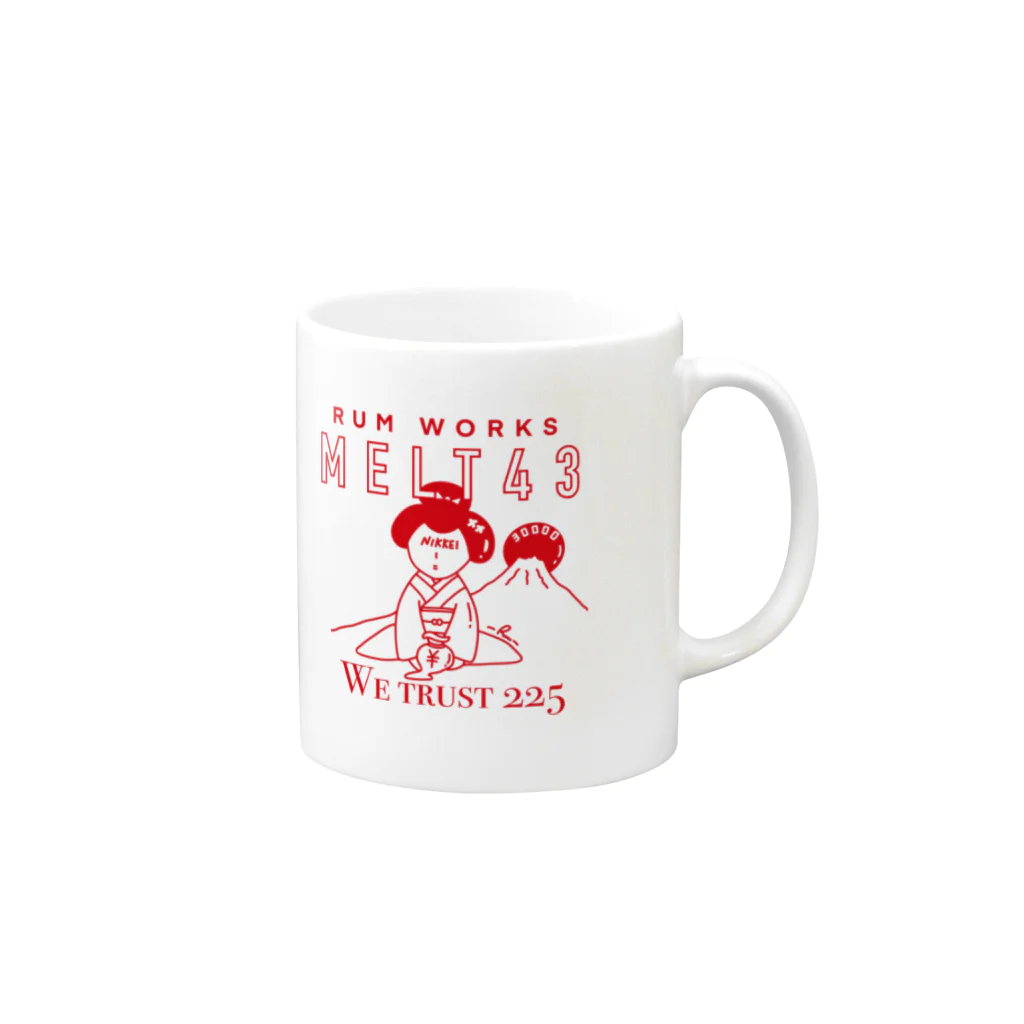 FOR INVESTORS-RUM WORKS (ラムワークス)のNIKKEI Mug :right side of the handle