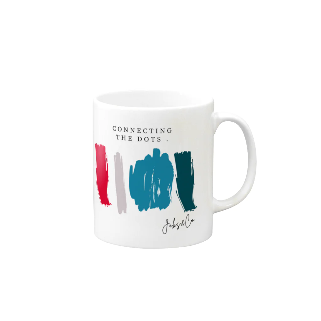 JOBS＆CO.のcolor pallet-paint_#DD0A Mug :right side of the handle