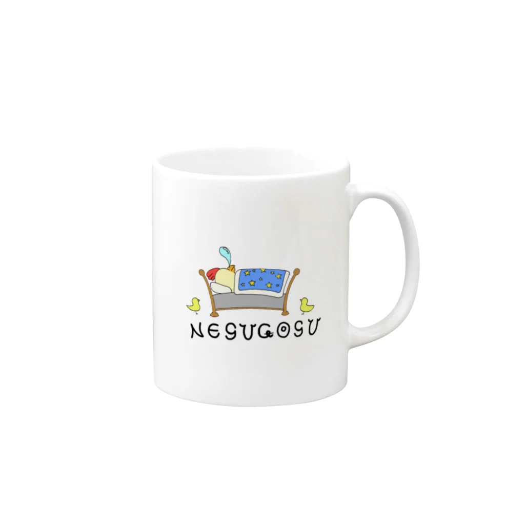 ドカンアナゴのNESUGOSU Mug :right side of the handle