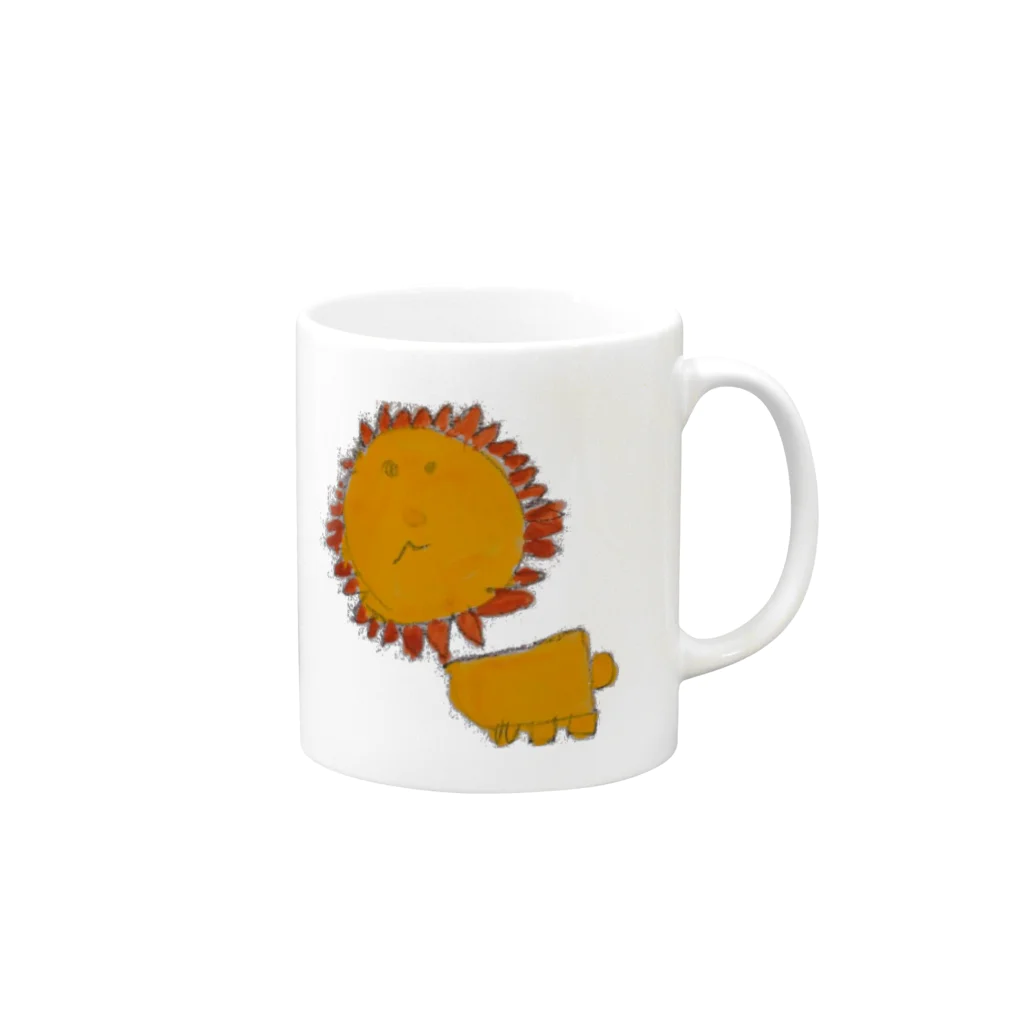 fampのＬＩＯＮ Mug :right side of the handle