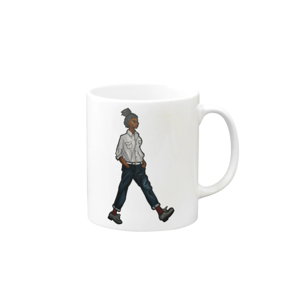 ponpomのシャーロット Mug :right side of the handle