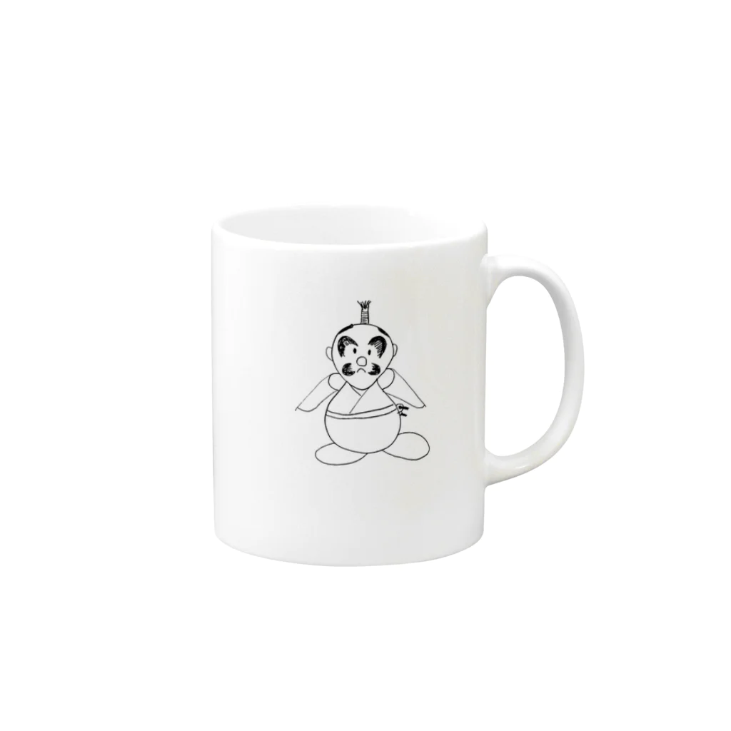 junsen　純仙　じゅんせんのJUNSEN（純仙）宝川　棟健　たからがわ　むねたけ　将軍 Mug :right side of the handle