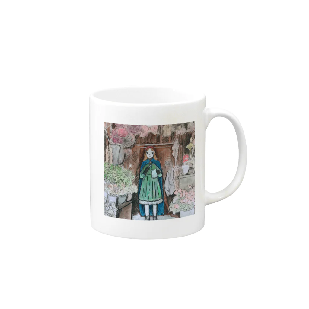 momo sasanoiの中国茶の魔女 Mug :right side of the handle