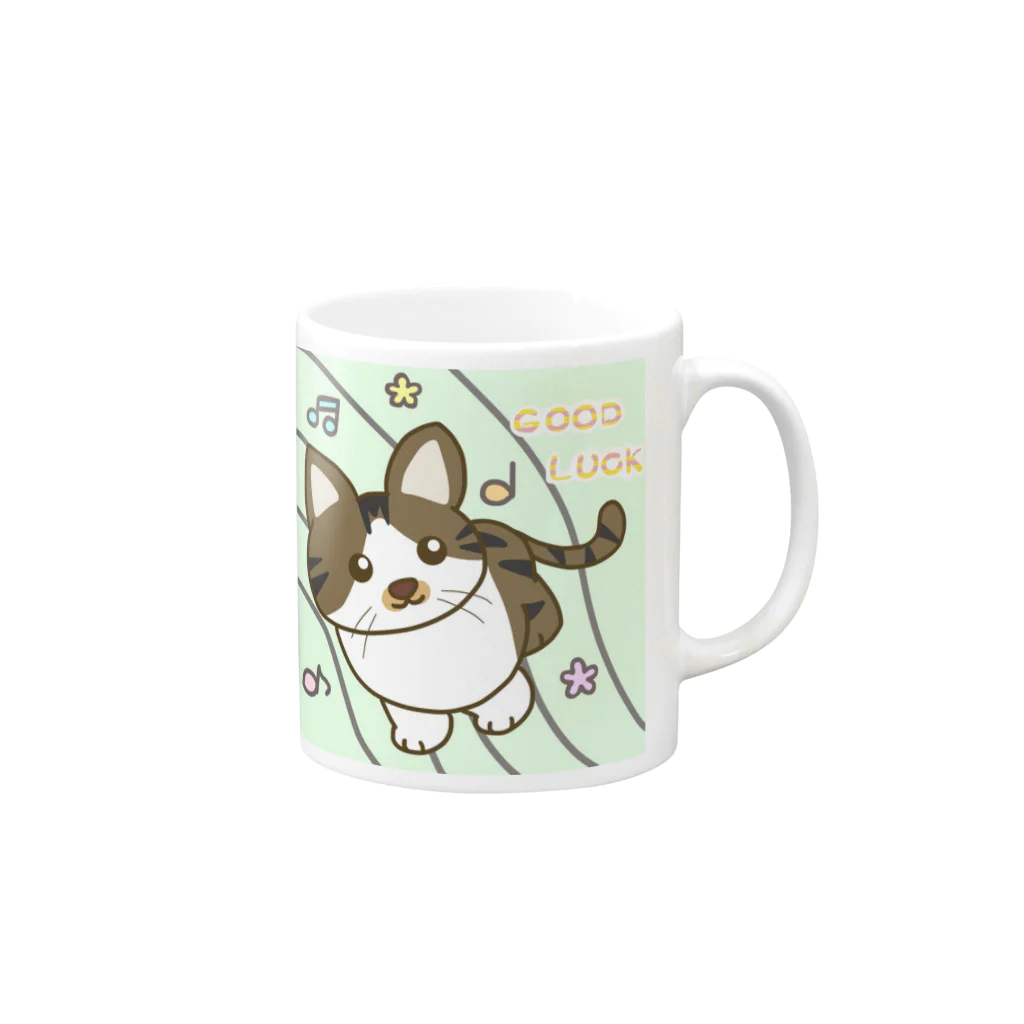 りょうよん劇場のGood Luck ピピちゃん Mug :right side of the handle