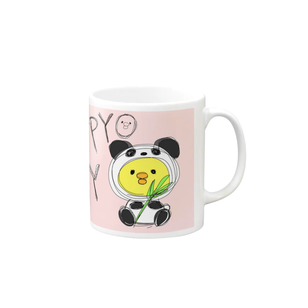 singer-Oonosayo-shopのHappiyo Mug :right side of the handle