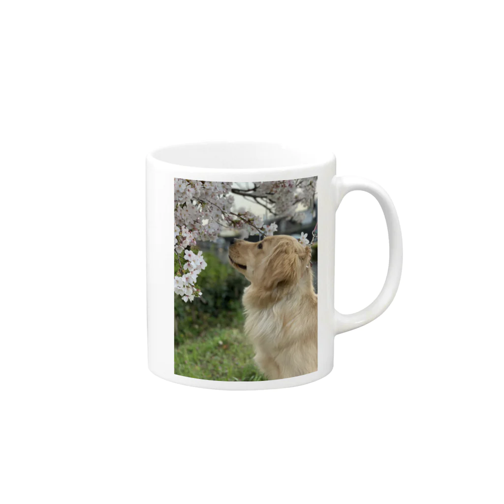 Golden Retriever Sarah&TaroのSarah Golden Retriever マグカップの取っ手の右面