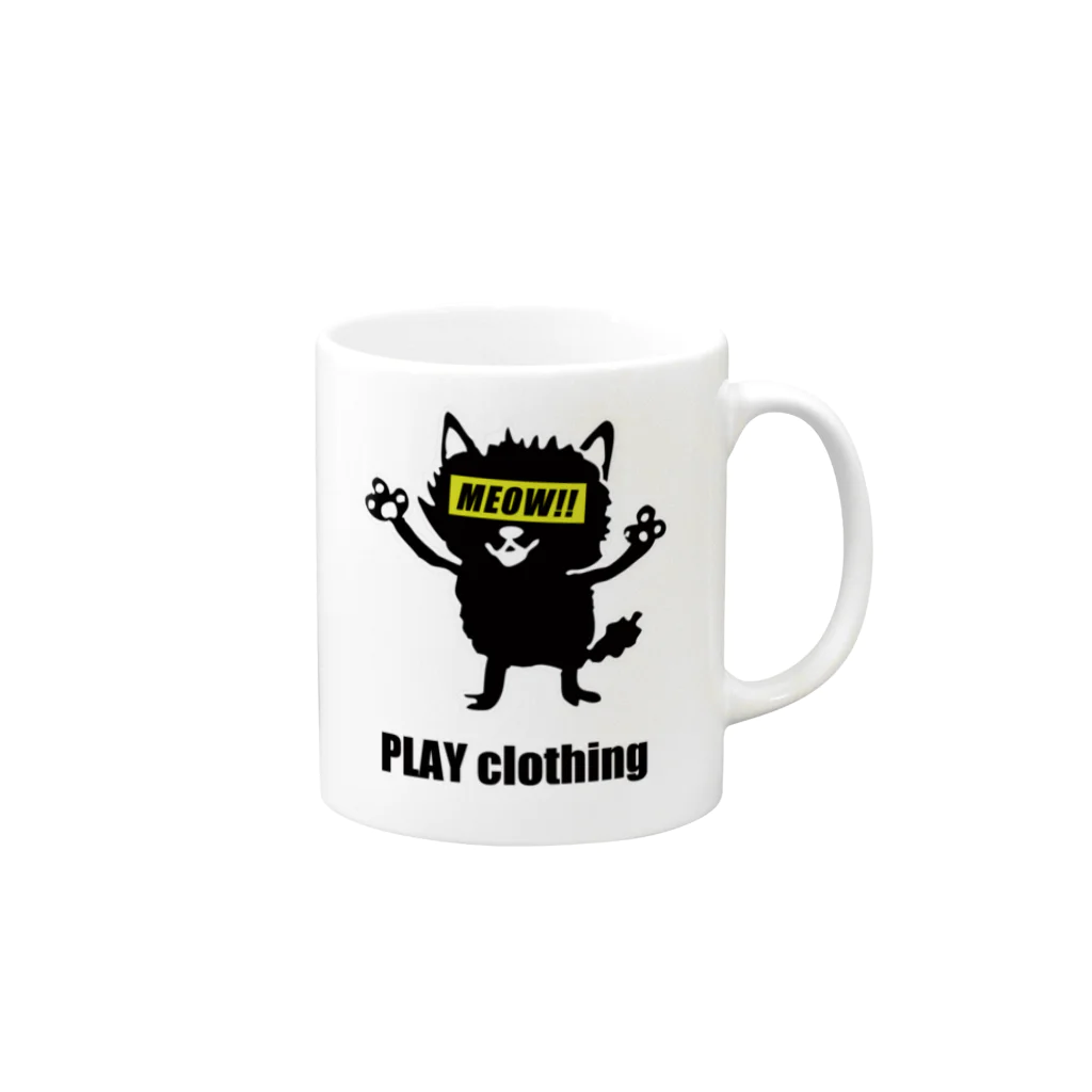 PLAY clothingのMEOW!! Y ② マグカップの取っ手の右面