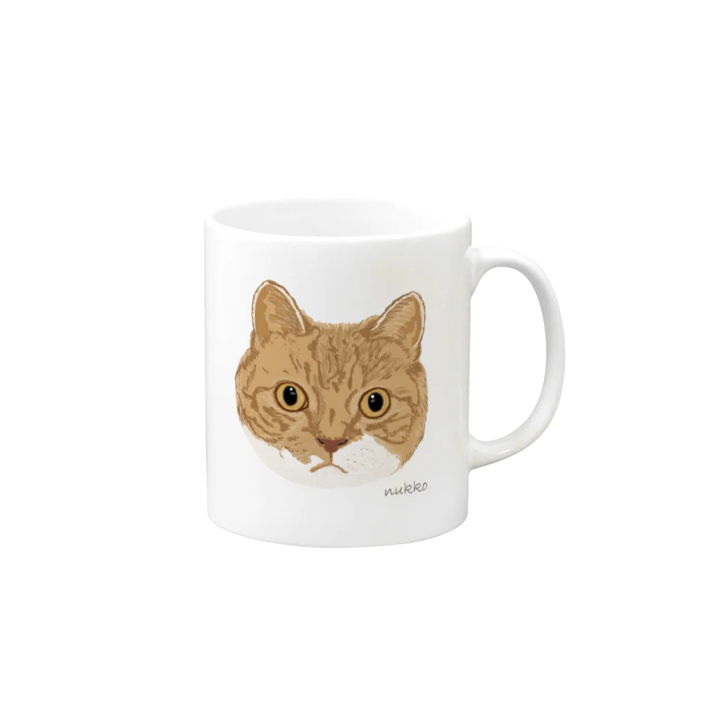 nuuko_artのねこのミエルさん Mug :right side of the handle