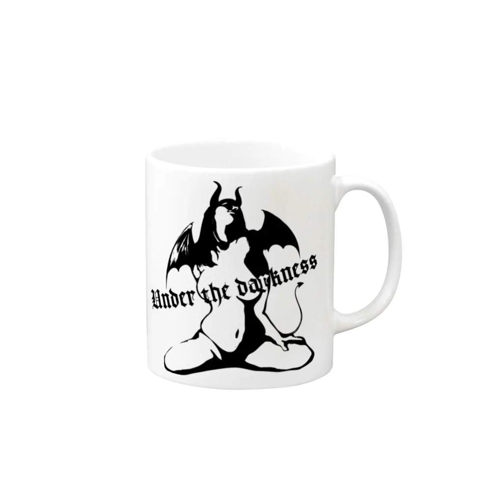 イラストレーター トツカケイスケのUnder the darkness Mug :right side of the handle