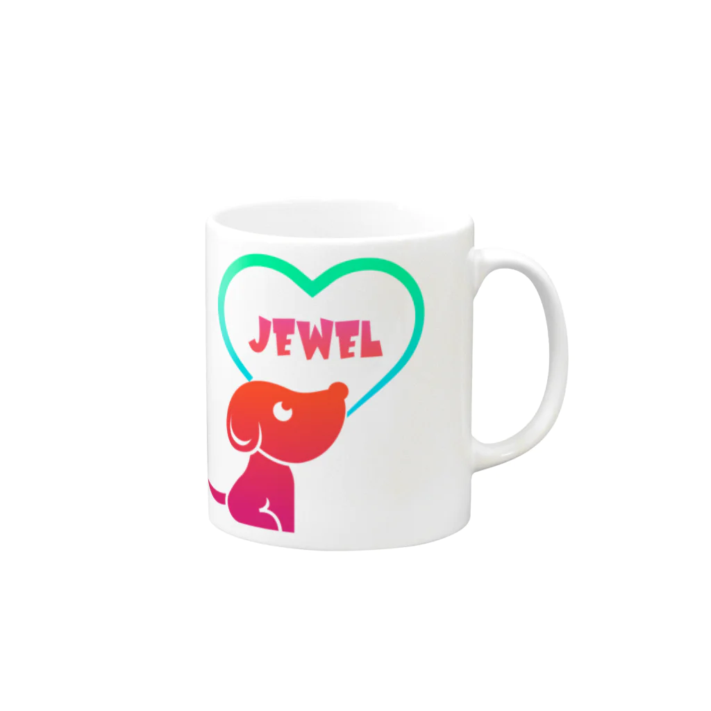 JEWELのJEWEL マグカップの取っ手の右面