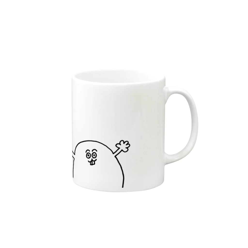 luck-mookのペケーニャ Mug :right side of the handle