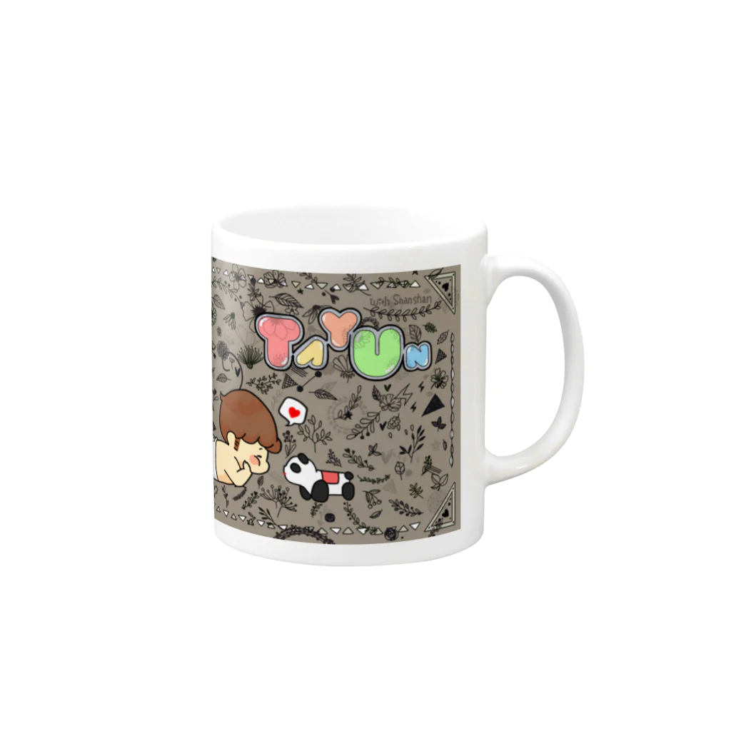 たゆんたゆんのしゃんしゃん Mug :right side of the handle