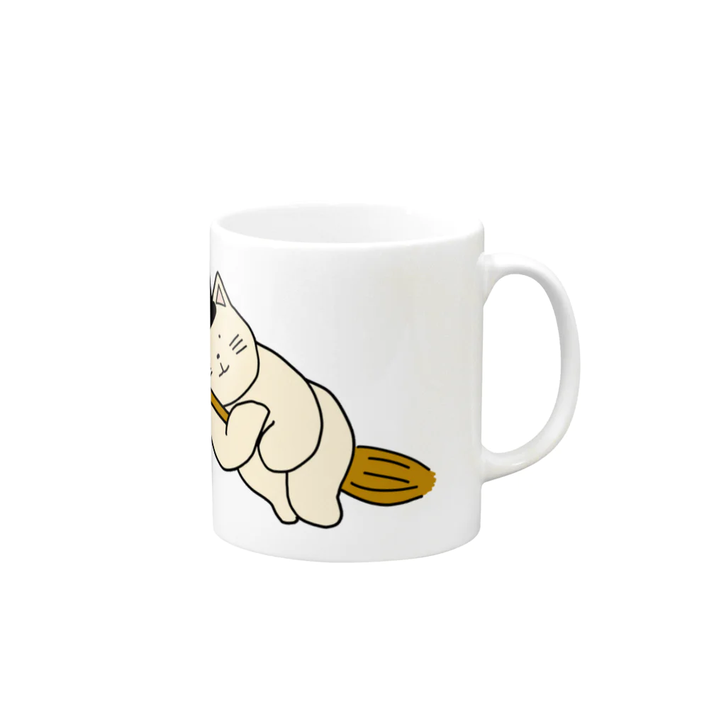 ＋Whimsyの魔法ねこ Mug :right side of the handle