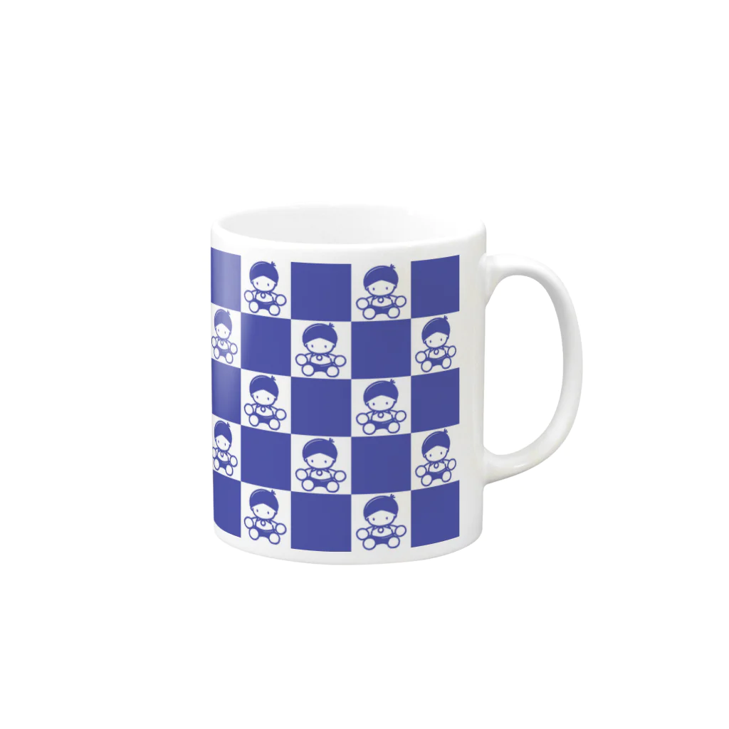 awata_isaoのあわたくん02 Mug :right side of the handle