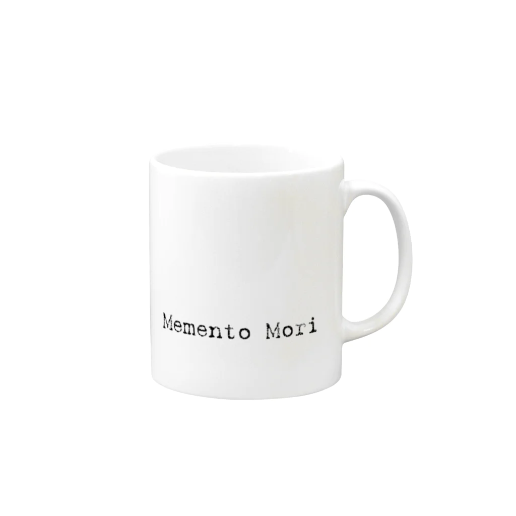 SoranoのMemento Mori Mug :right side of the handle