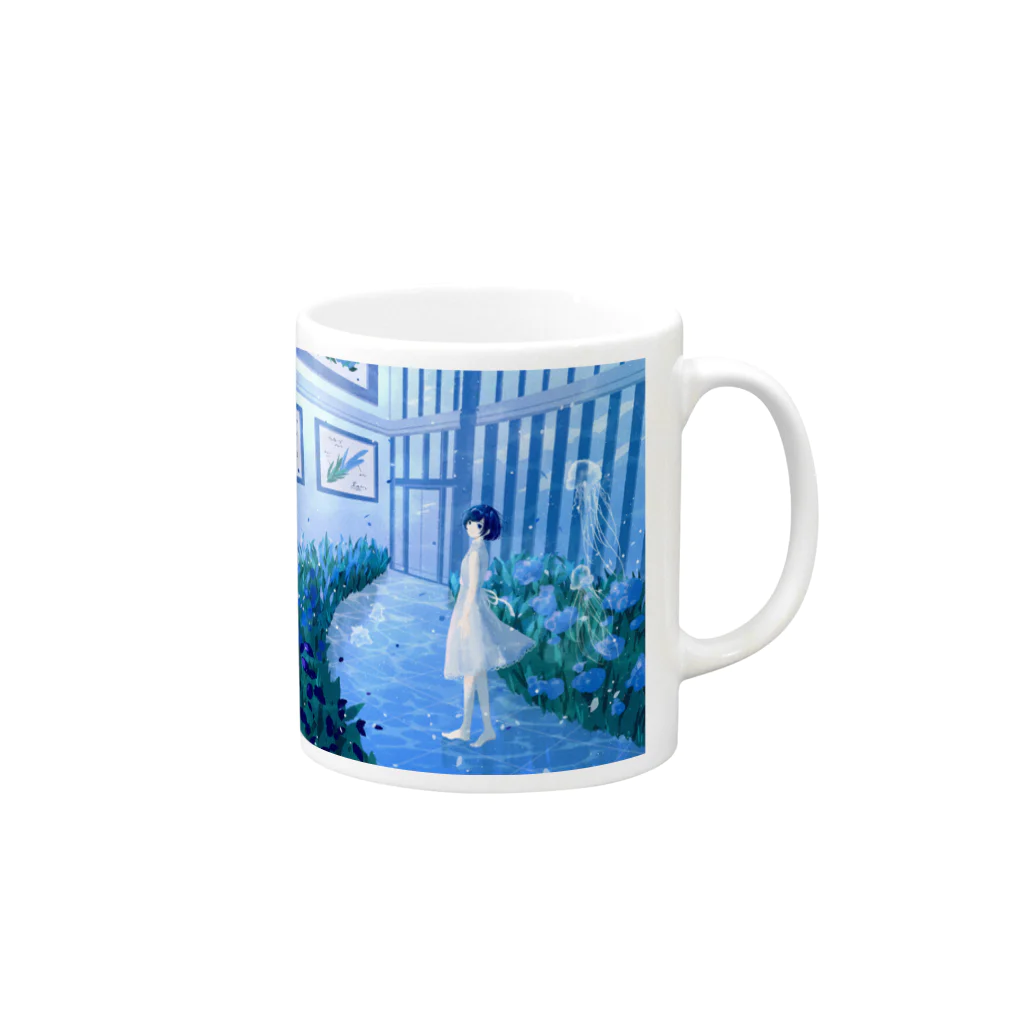 YANAGIMAの水中花壇 Mug :right side of the handle