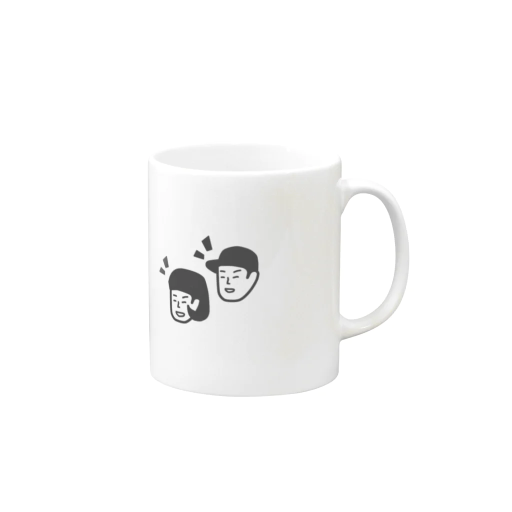 SATOの男の子と女の子 Mug :right side of the handle