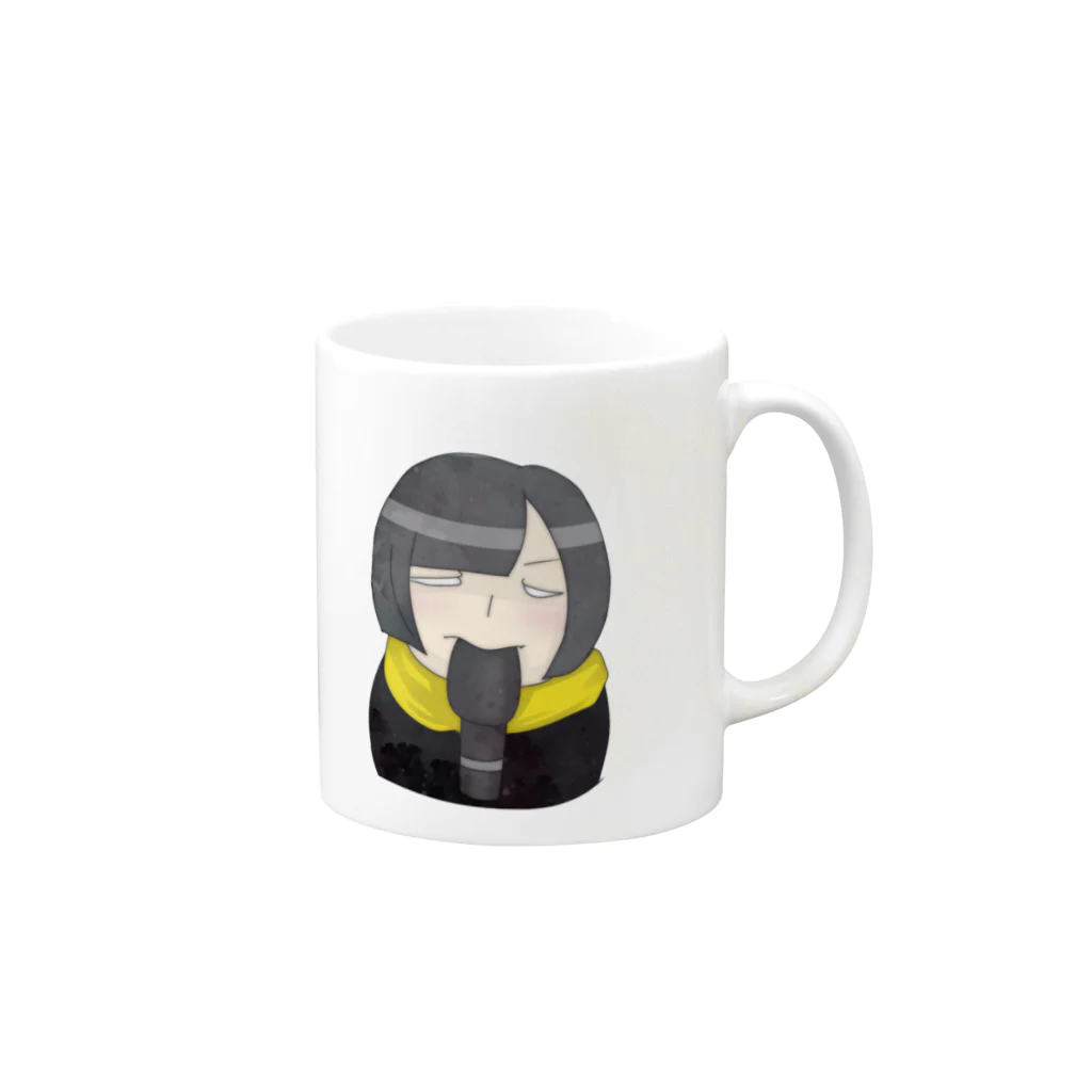 ビビの小遣い稼ぎのマイク食いのビビ Mug :right side of the handle