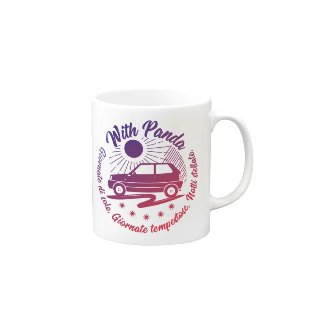 pandaticsのいつでもいっしょ Mug :right side of the handle