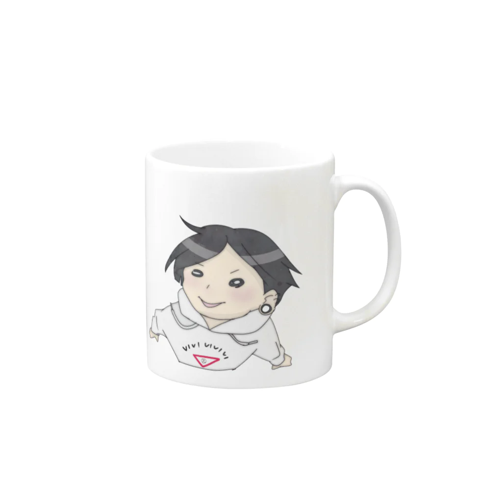 ビビの小遣い稼ぎのダンシングビビ Mug :right side of the handle