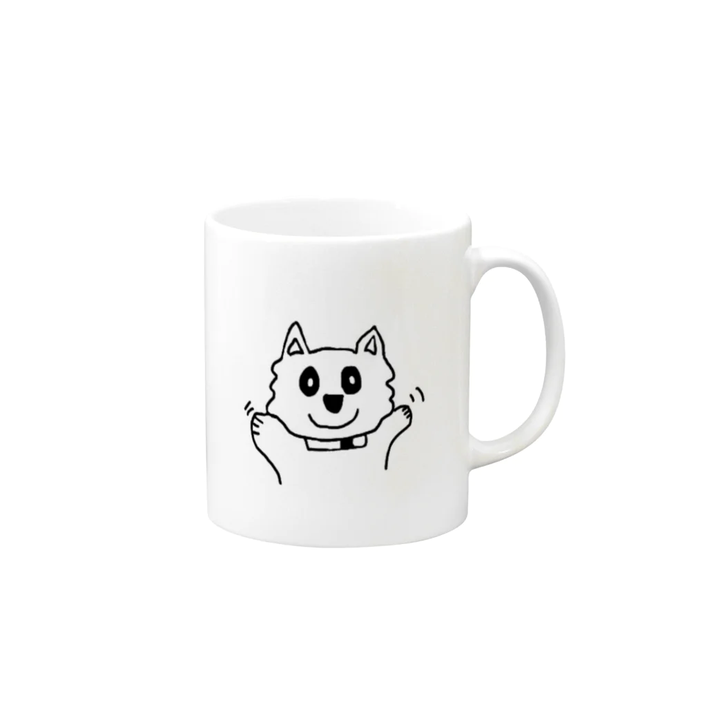 ちゃとまこのトワ Mug :right side of the handle