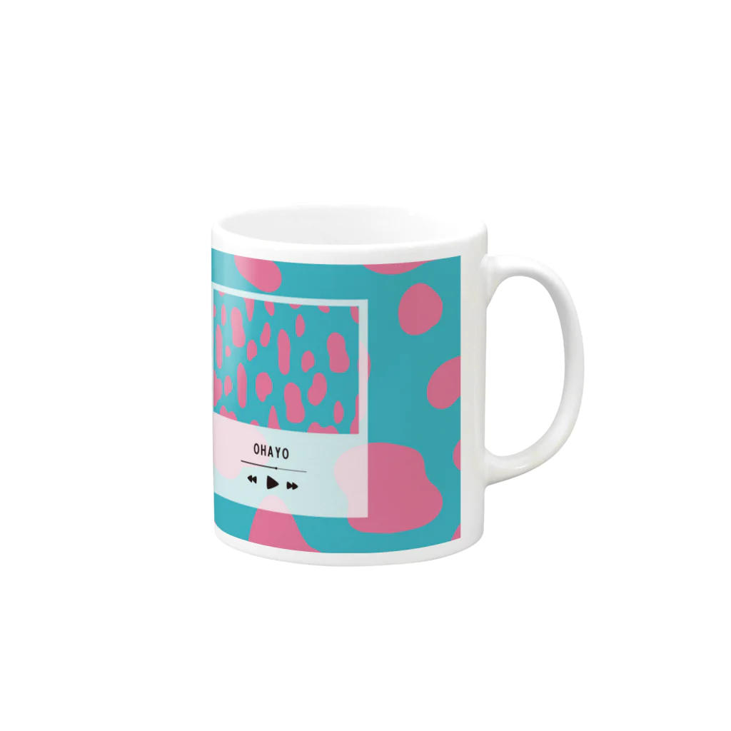 イツカノプレイリストのイツカノプレイリスト#OHAYO Mug :right side of the handle