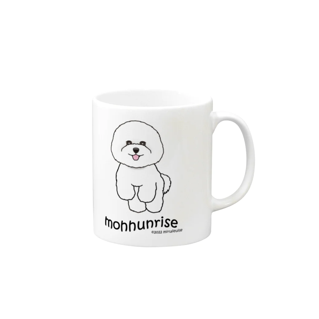 ミルフィーユ(Mirufeuille)のmohhunrise Mug :right side of the handle