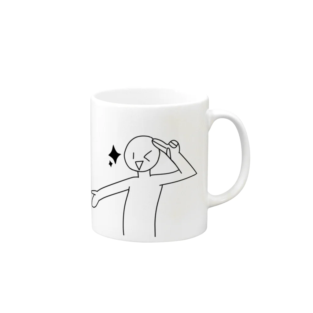 らきおのアイドルになりたかった人 Mug :right side of the handle