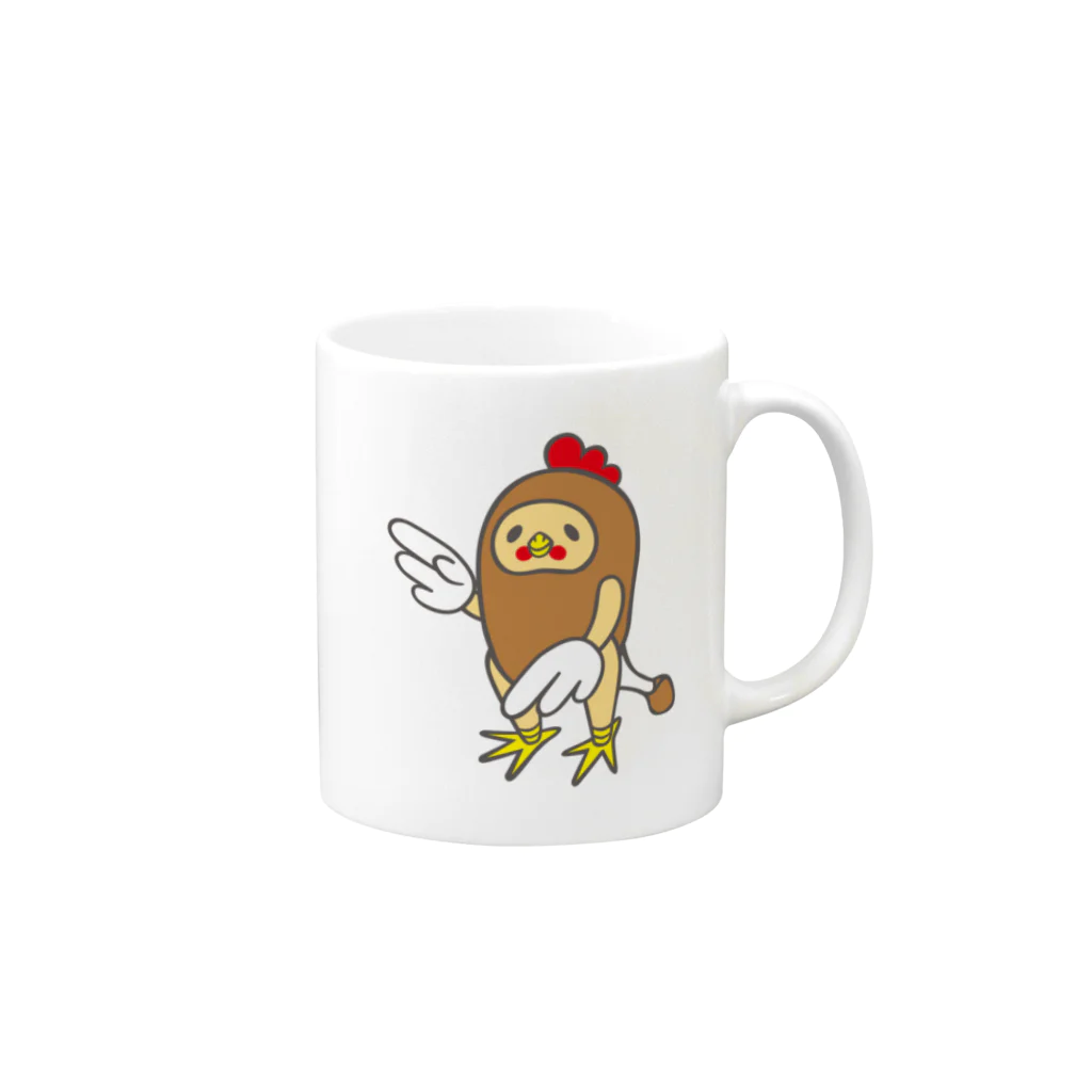 eっぐる！ショップのほねつきにくん Mug :right side of the handle