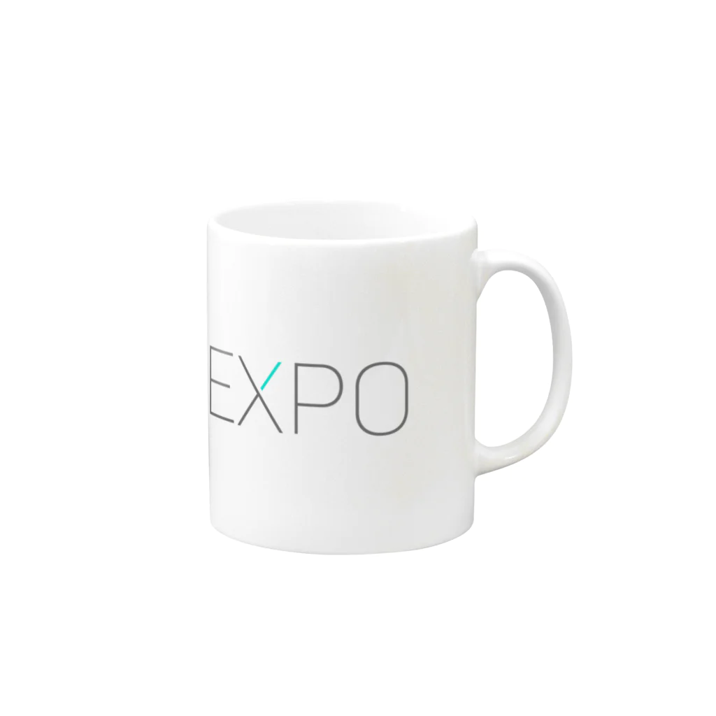 Agile Tech EXPOのあじゃてくん＆ロゴマグカップ Mug :right side of the handle