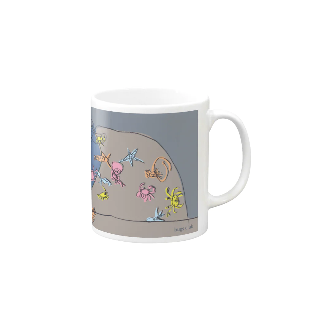 bugs club shopのwhale ecosystems Mug :right side of the handle