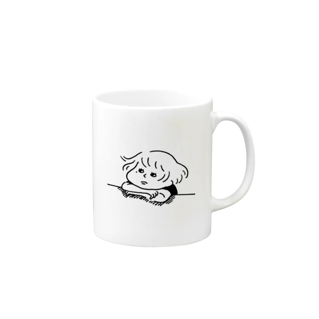 luck-mookの憂子 Mug :right side of the handle