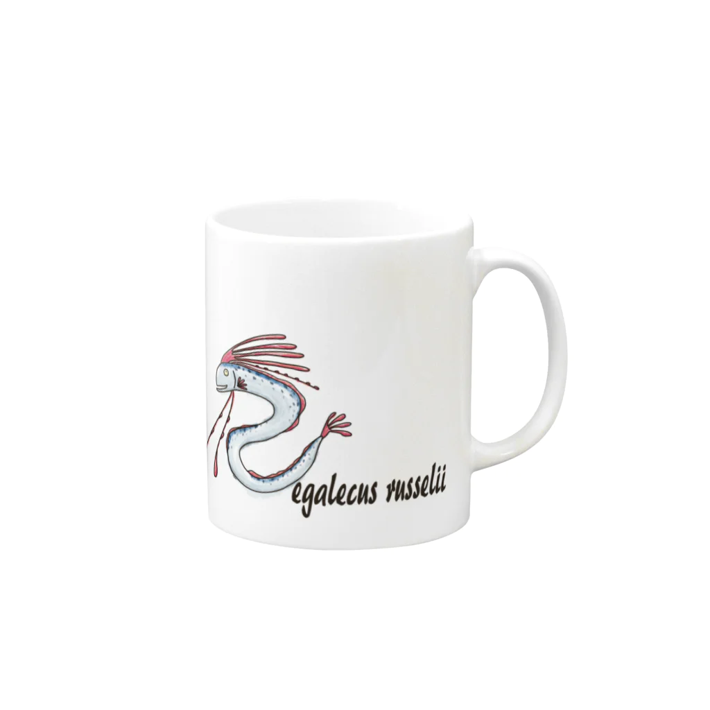 ぺんぎん丸のリュウグウノツカイ-Regalecus russelii- Mug :right side of the handle