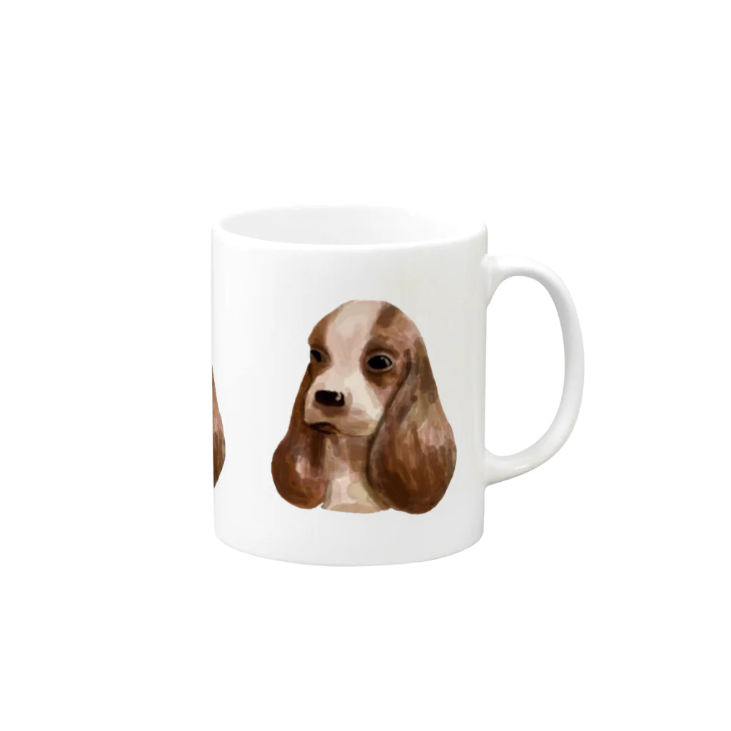 Saya SatoのDOG3 Mug :right side of the handle