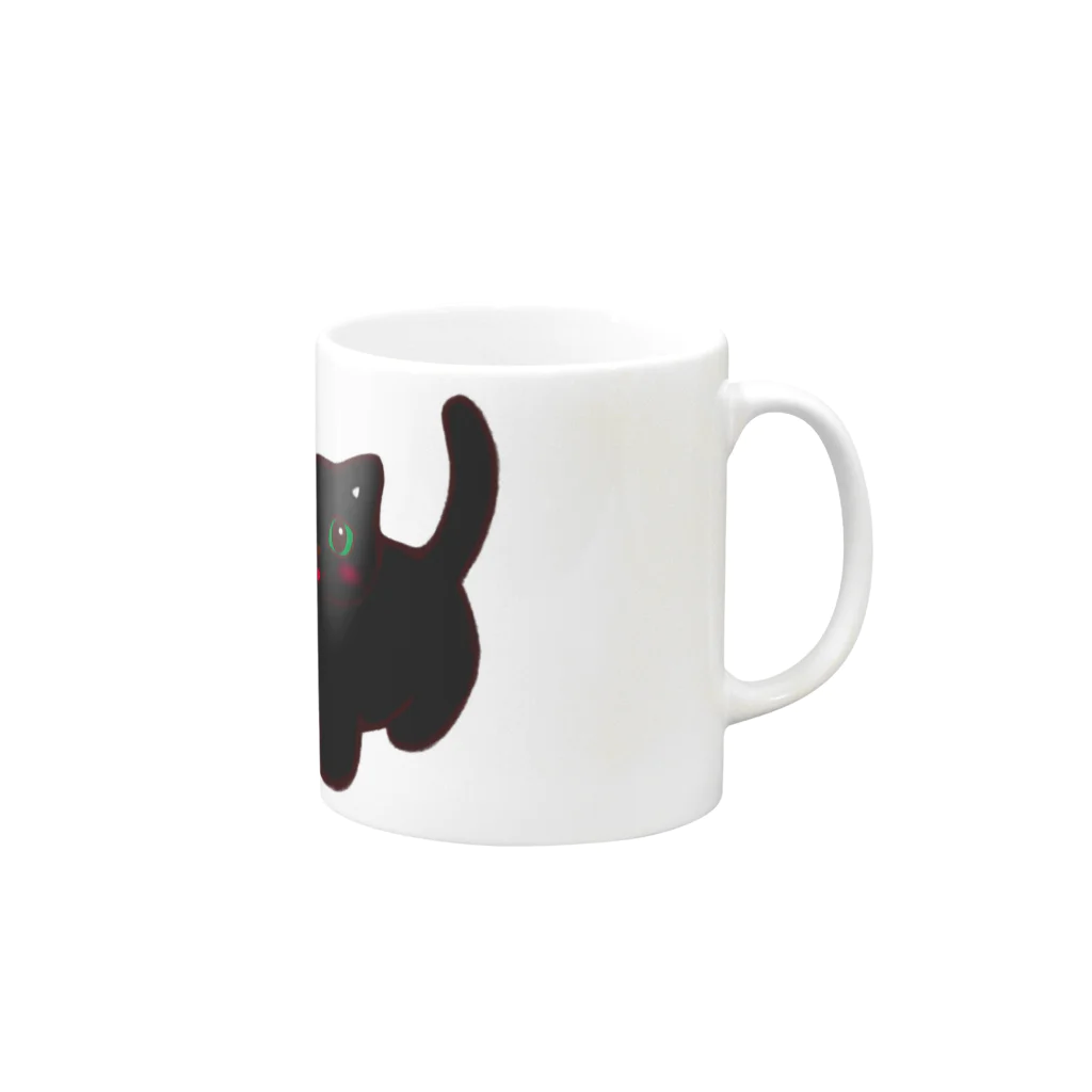 ふわにゃんshopのたま農園の猫たち Mug :right side of the handle