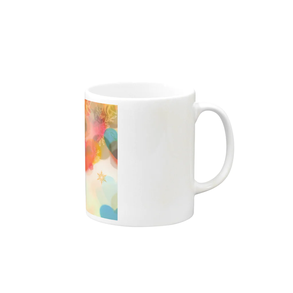 pecochinの冬の思い出 Mug :right side of the handle