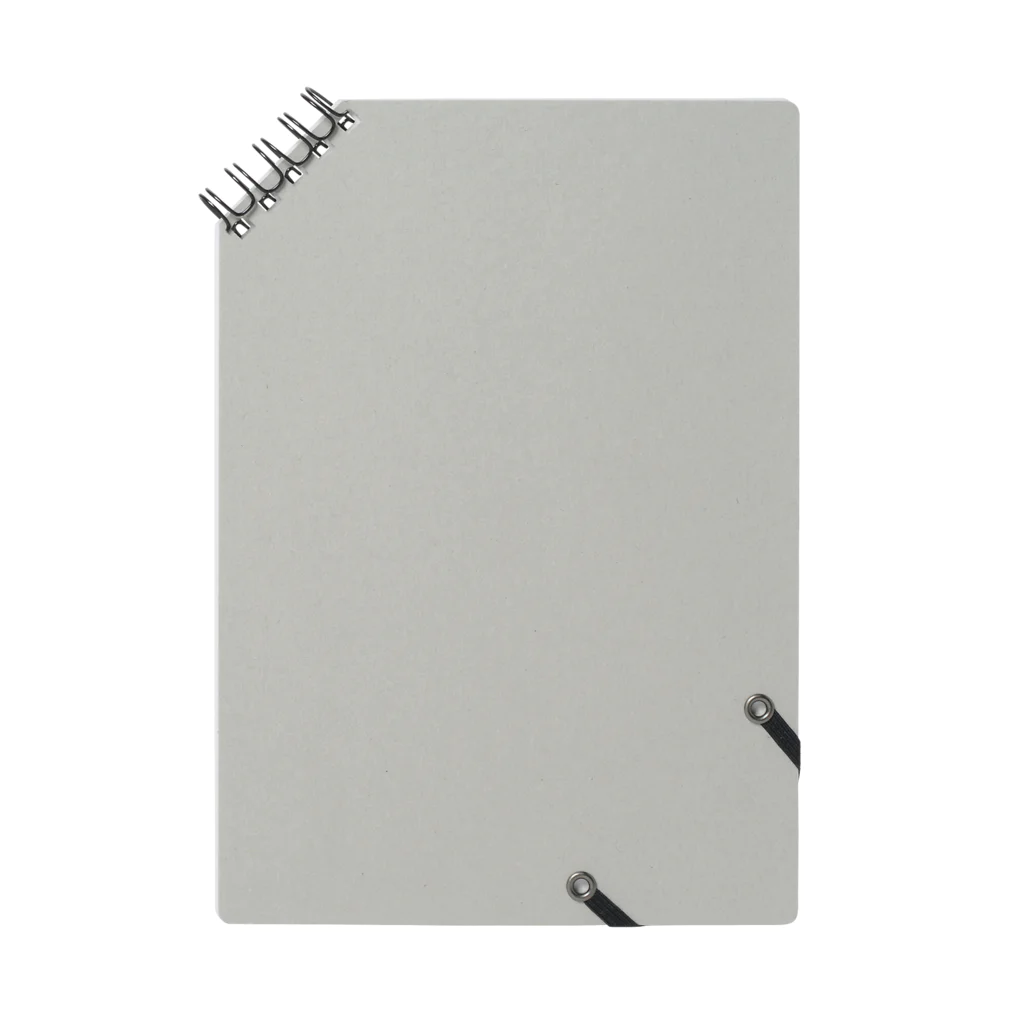 lukewarmのつままれグレー（黄）[pinched:Grey(YE)] Notebook :back