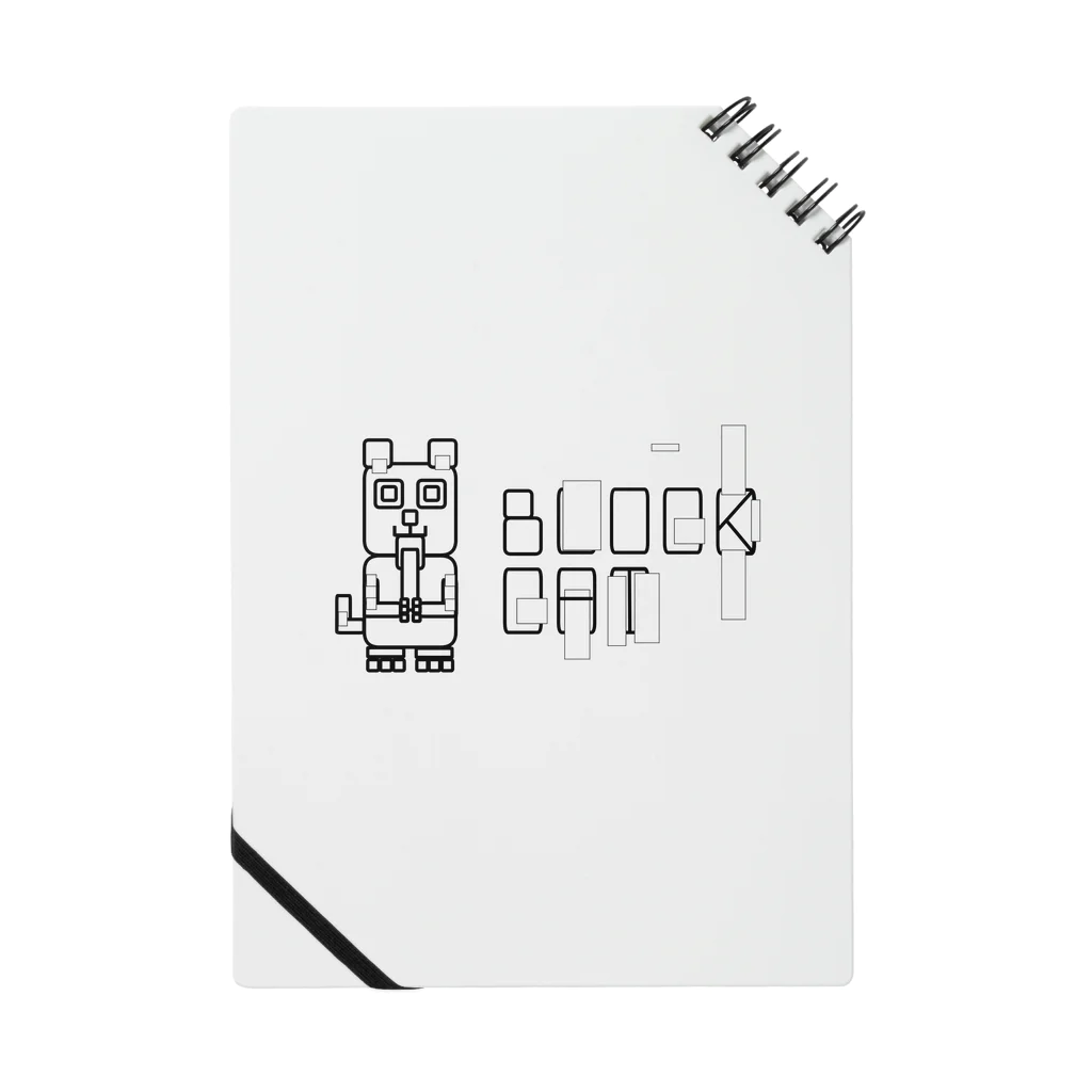 Rabbithumanaspetsの#BLOCKCAT（黒） ノート